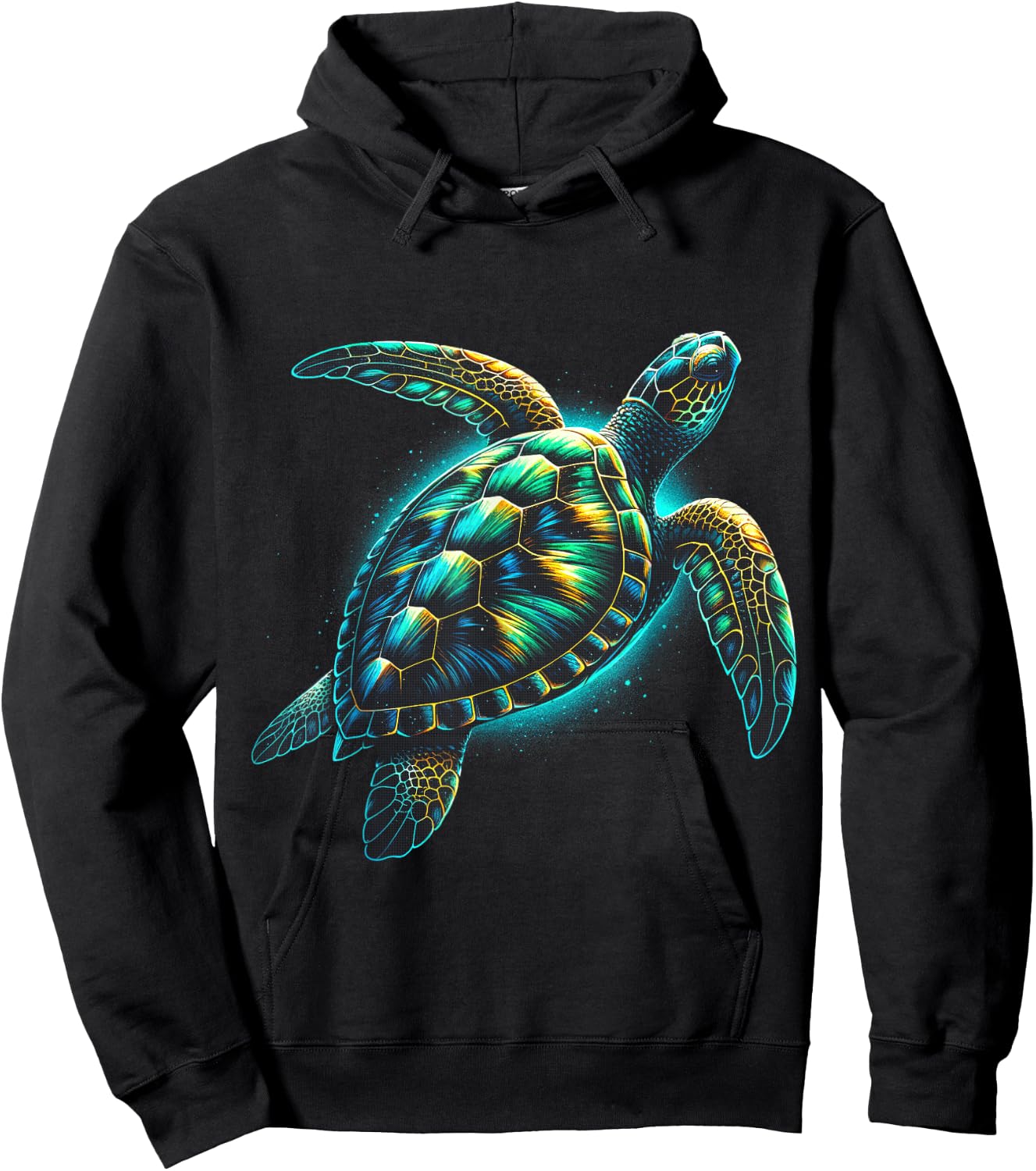 Sea Turtle Beach Lover Ocean Animal Graphic Novelty Hoodie - Hoodie | Black
