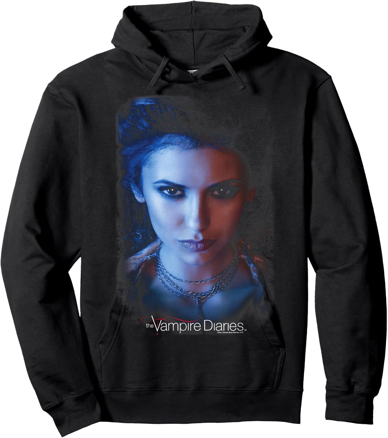 Warner Bros. Vampire Diaries Elena -Adults Black , Small, Short Sleeve Hoodie - Hoodie | Black
