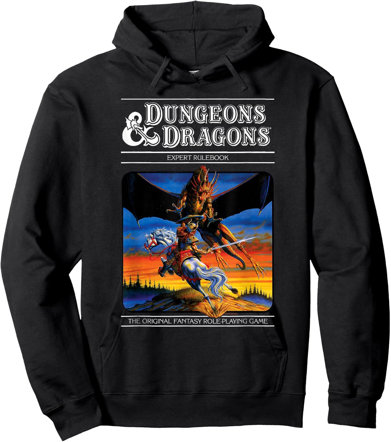 Dungeons & Dragons Vintage Expert Rulebook Small Hoodie - Hoodie | Black