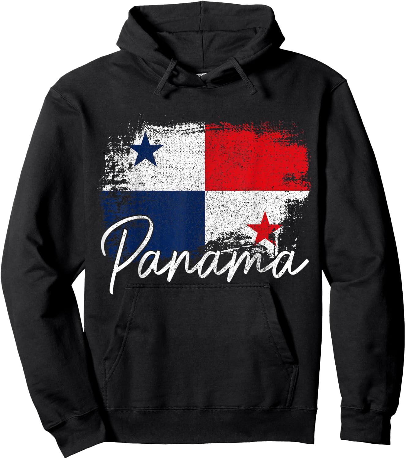 Panama Vintage Flag Panamanian Roots African Hoodie - Hoodie | Black