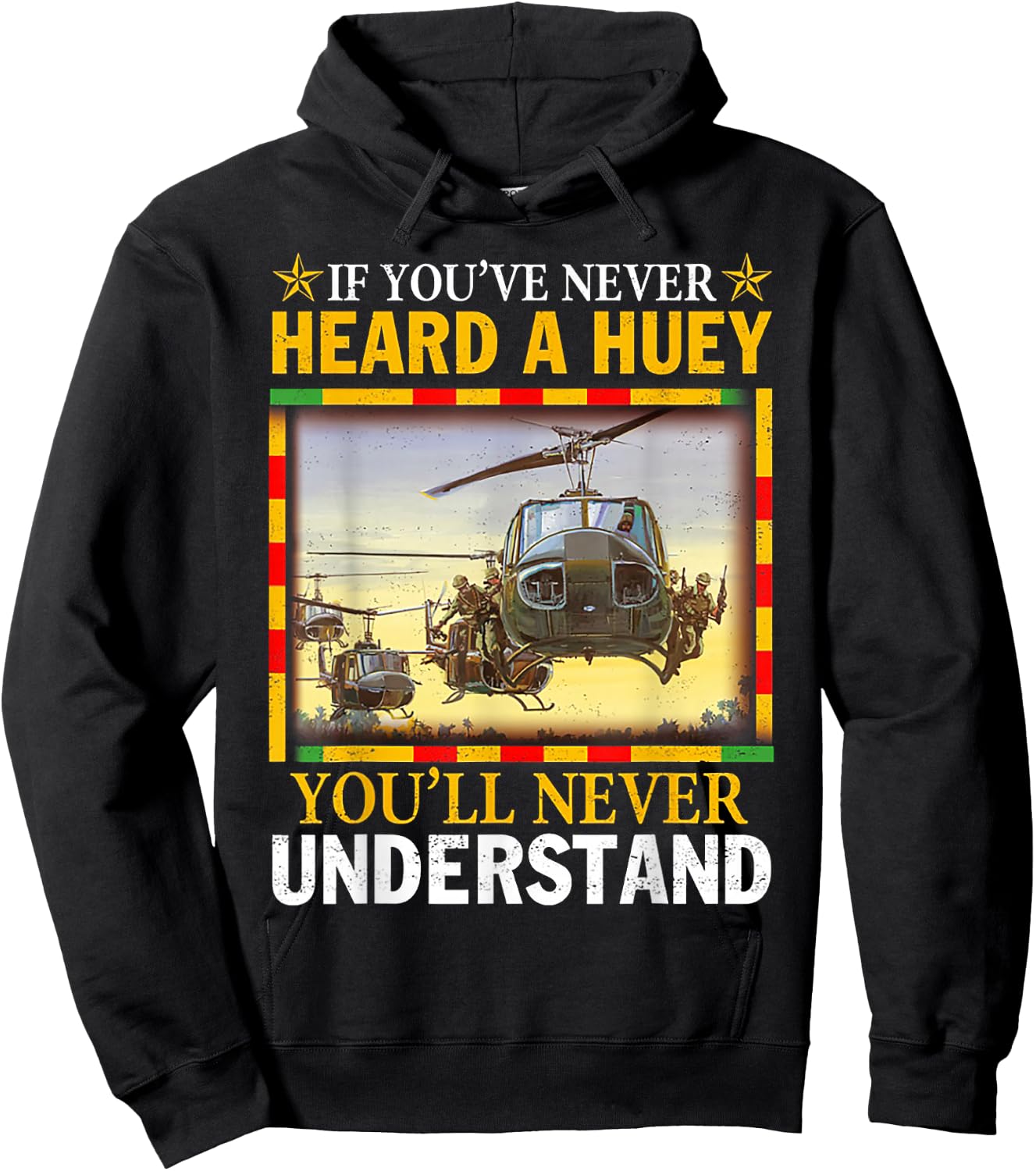 If You've Never Heard A Huey You'll Never Understand Hoodie - Hoodie | Black