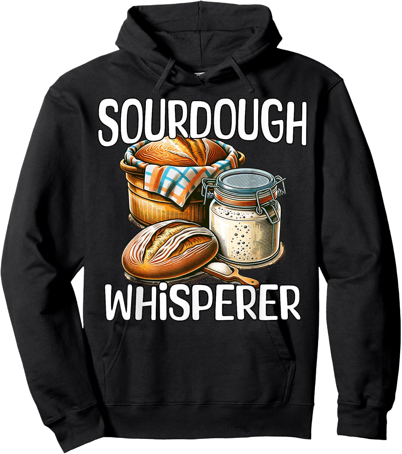 Sourdough Whisperer Sourdough Hoodie - Hoodie | Black