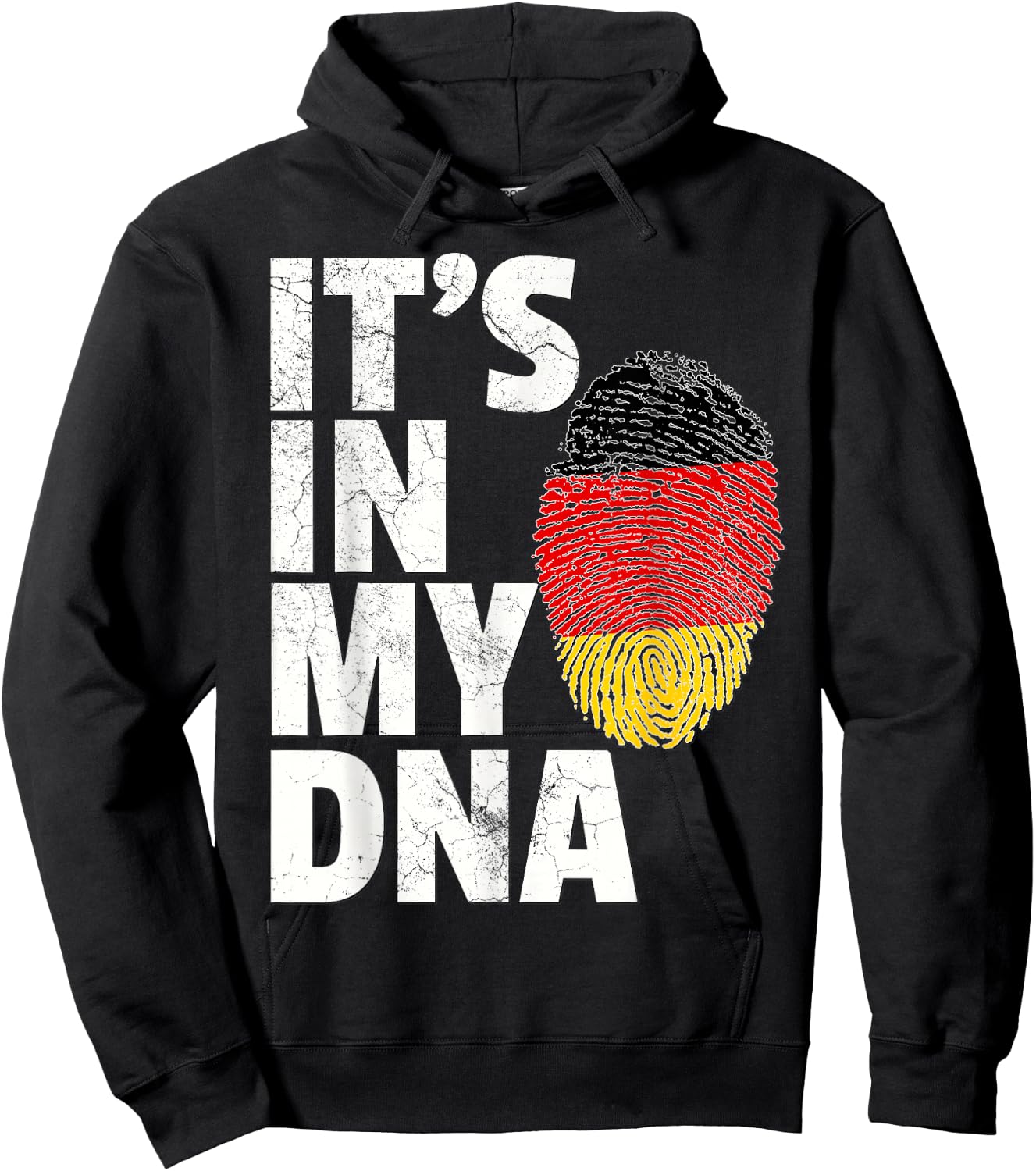 IT'S IN MY DNA German Germany Flag T Shirt Gift Men Women Hoodie - Hoodie | Black