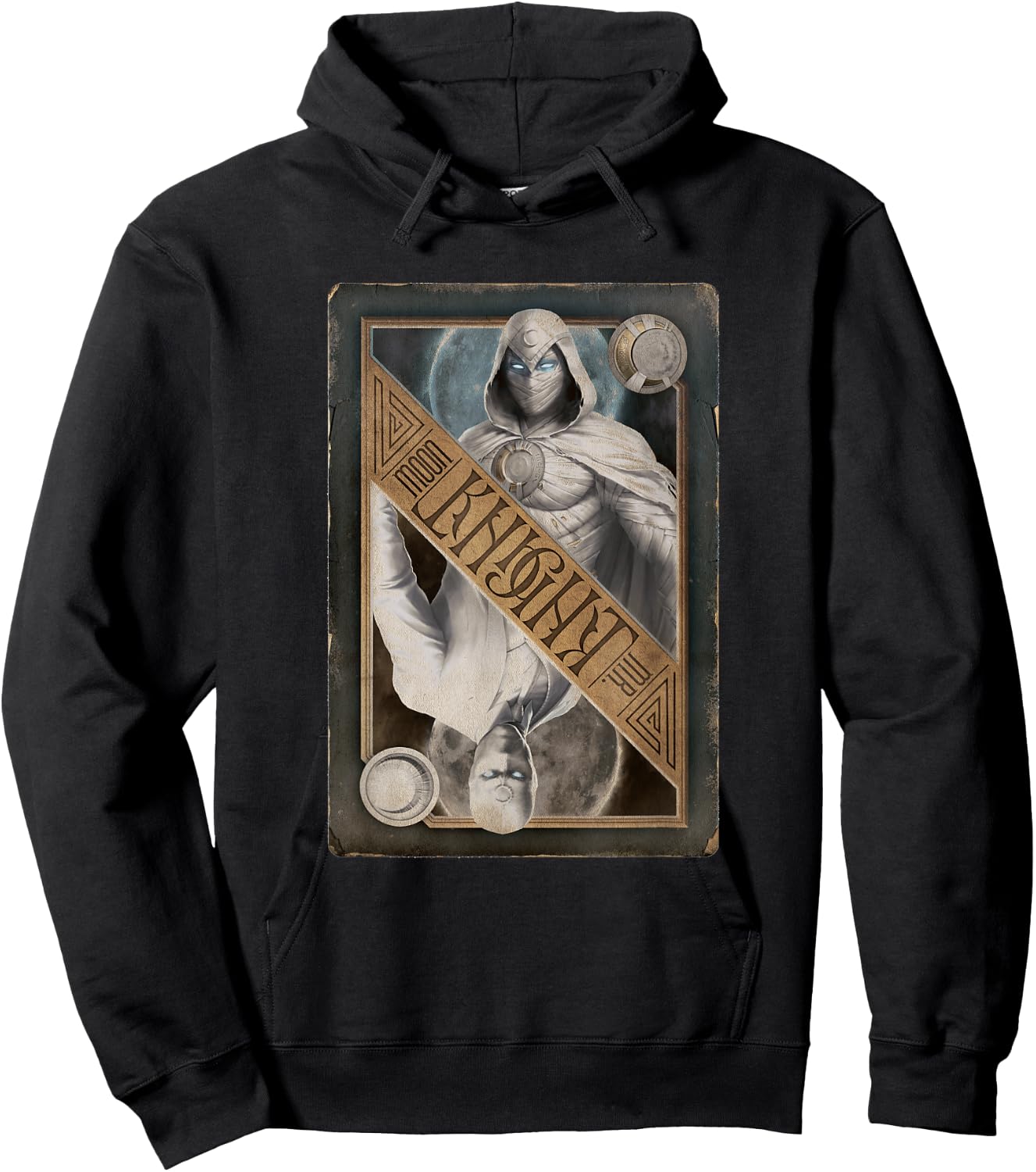 Marvel Moon Knight Mr. Knight Playing Card Hoodie - Hoodie | Black