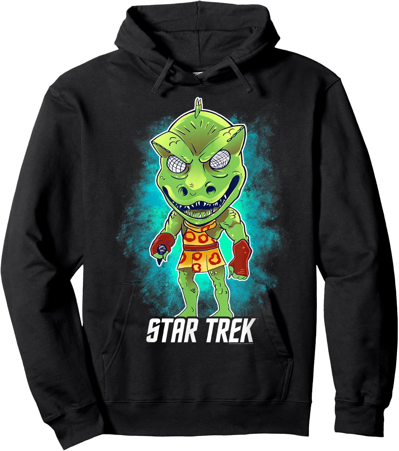 Star Trek Original Series Gorn Posing Chibi Hoodie - Hoodie | Black