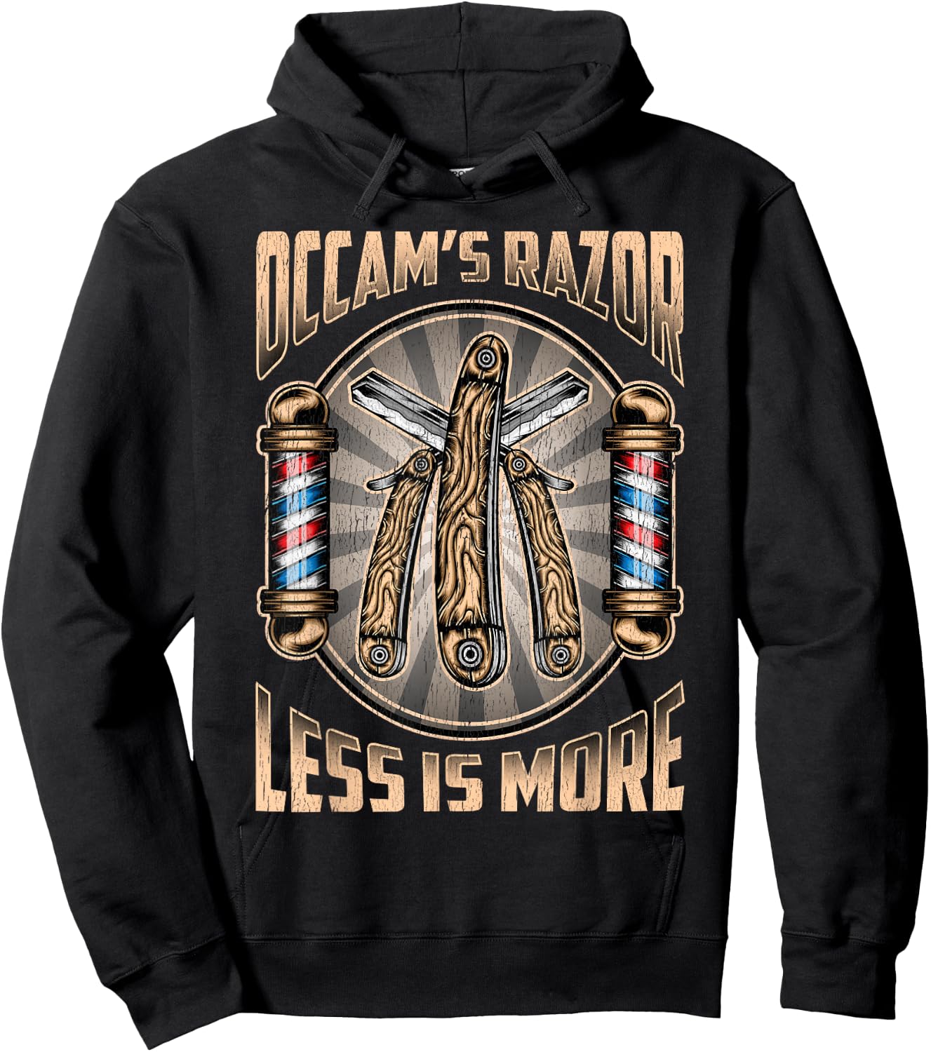 Occam's Razor Less is More Law of Parsimony Cool Philosophy Hoodie - Hoodie | Black