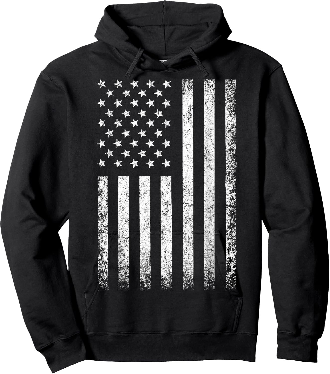 USA Patriotic American Flag Women Kids Boys Girls US Hoodie - Hoodie | Black