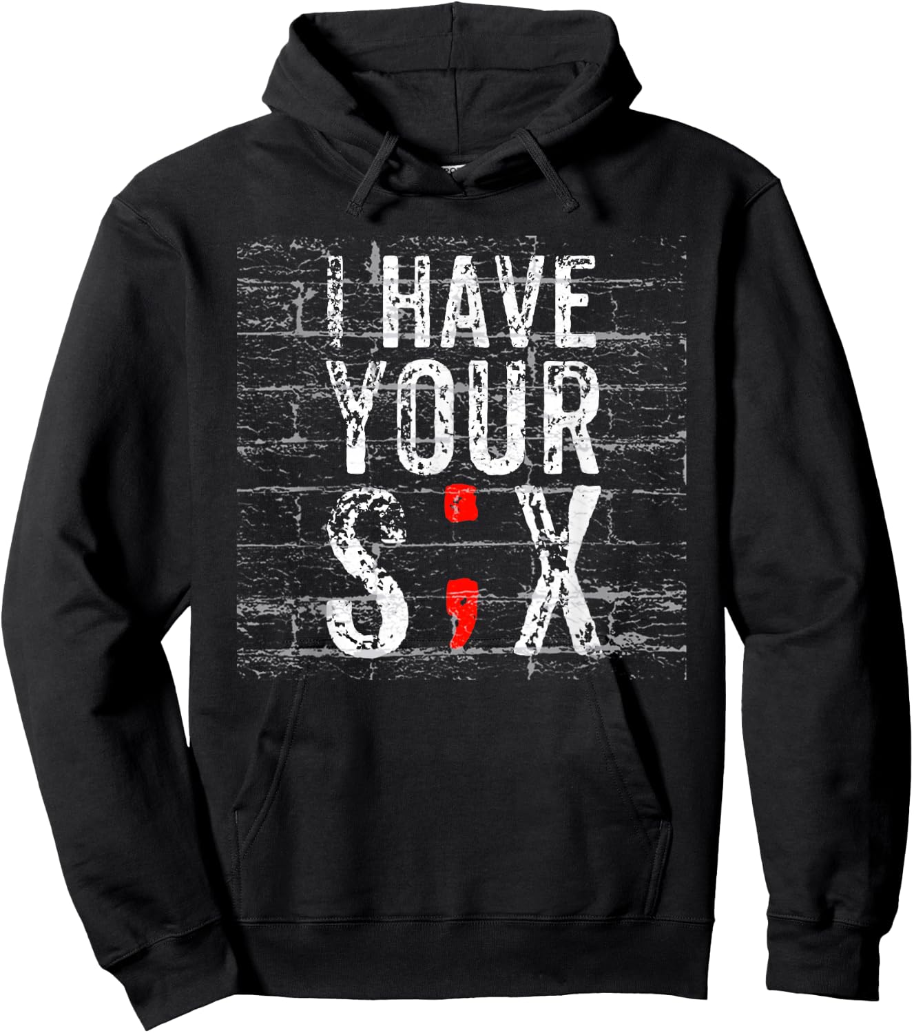 Semicolon Suicide Prevention I Have Your Six Military Saying Hoodie - Hoodie | Black