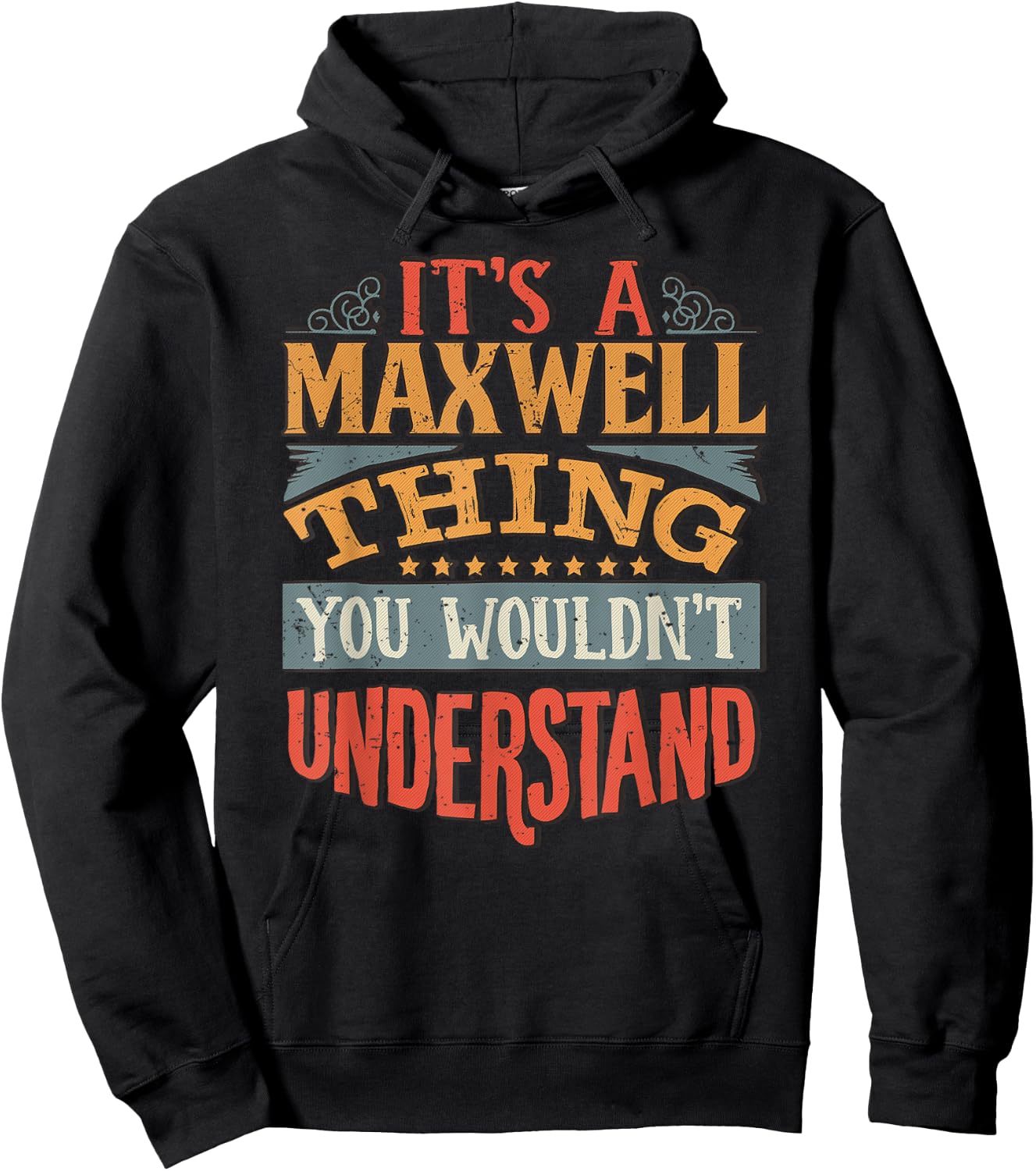 Maxwell Name Hoodie - Hoodie | Black