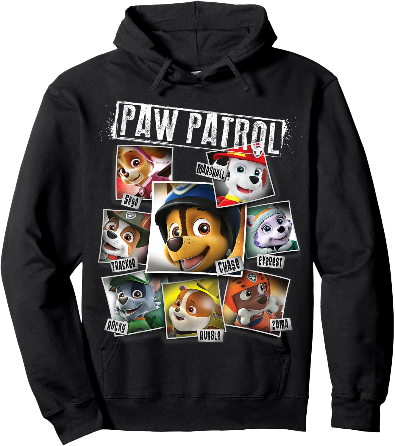 Paw Patrol Polaroid Photo Collage Hoodie - Hoodie | Black