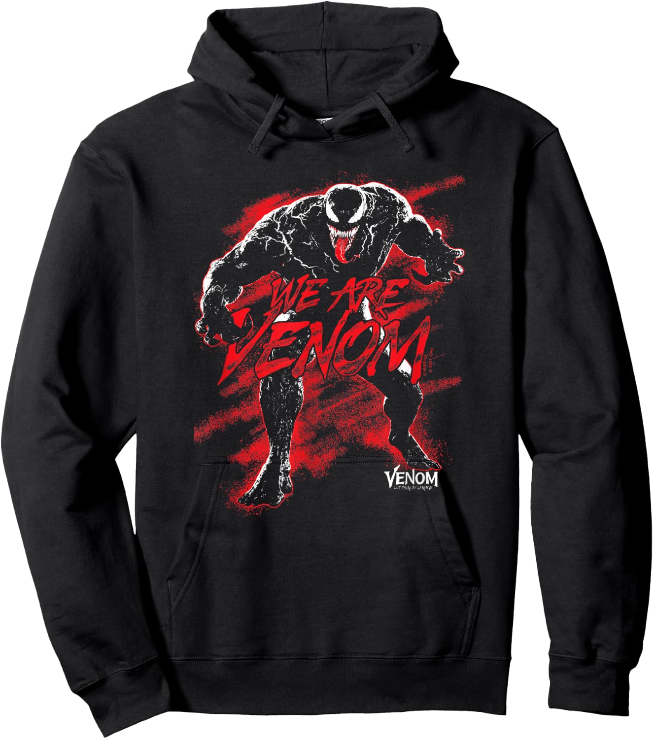 Marvel Venom: Let There Be Carnage We Are Venom Red Splash Hoodie - Hoodie | Black