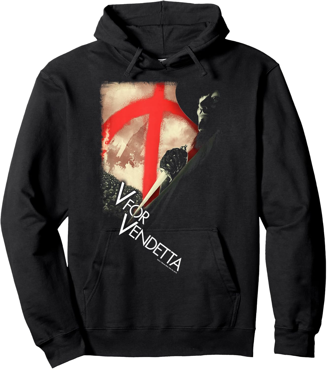 V for Vendetta Army Hoodie - Hoodie | Black