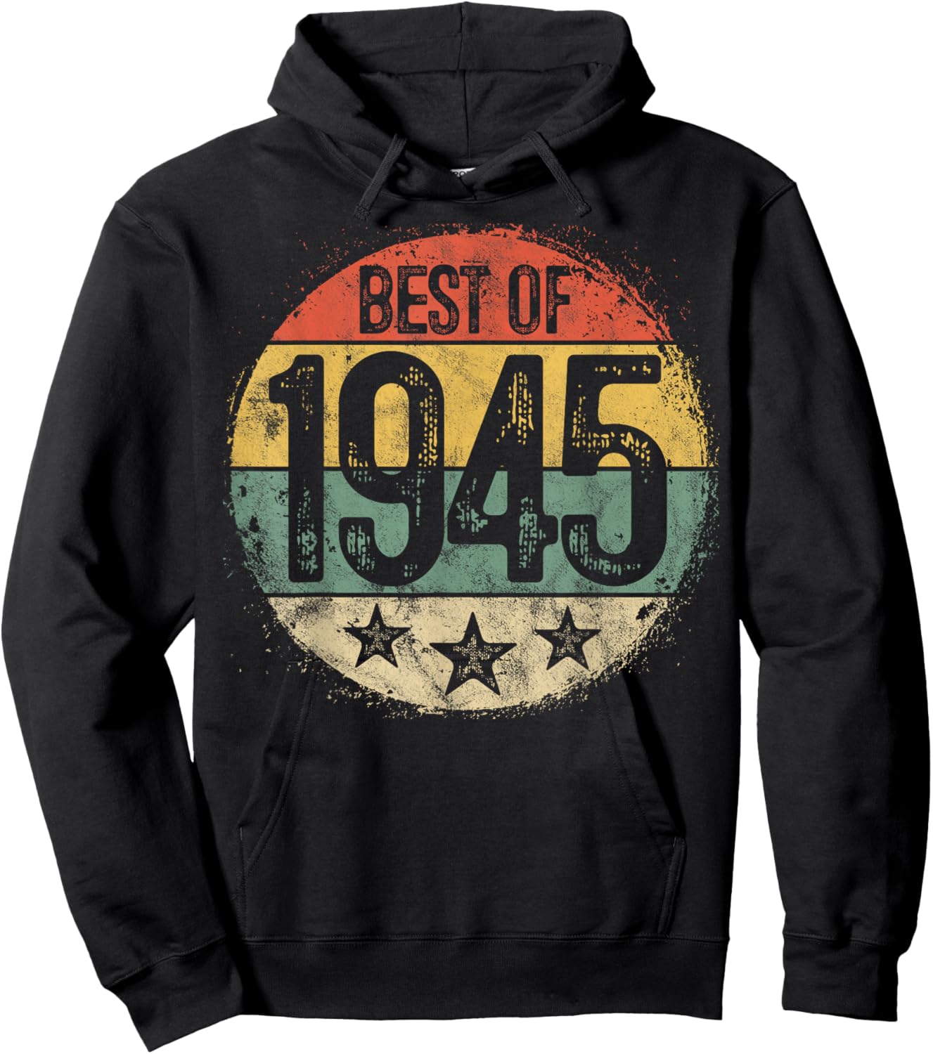 Best Of 1945 80th Birthday Gifts Women 80 Year Old Hoodie - Hoodie | Black