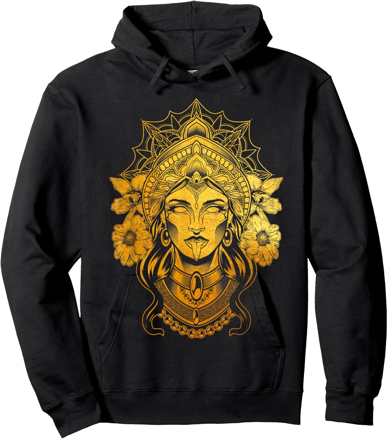 Kali Goddess of Death Ancient Indian Hindu Yoga Meditation Hoodie - Hoodie | Black