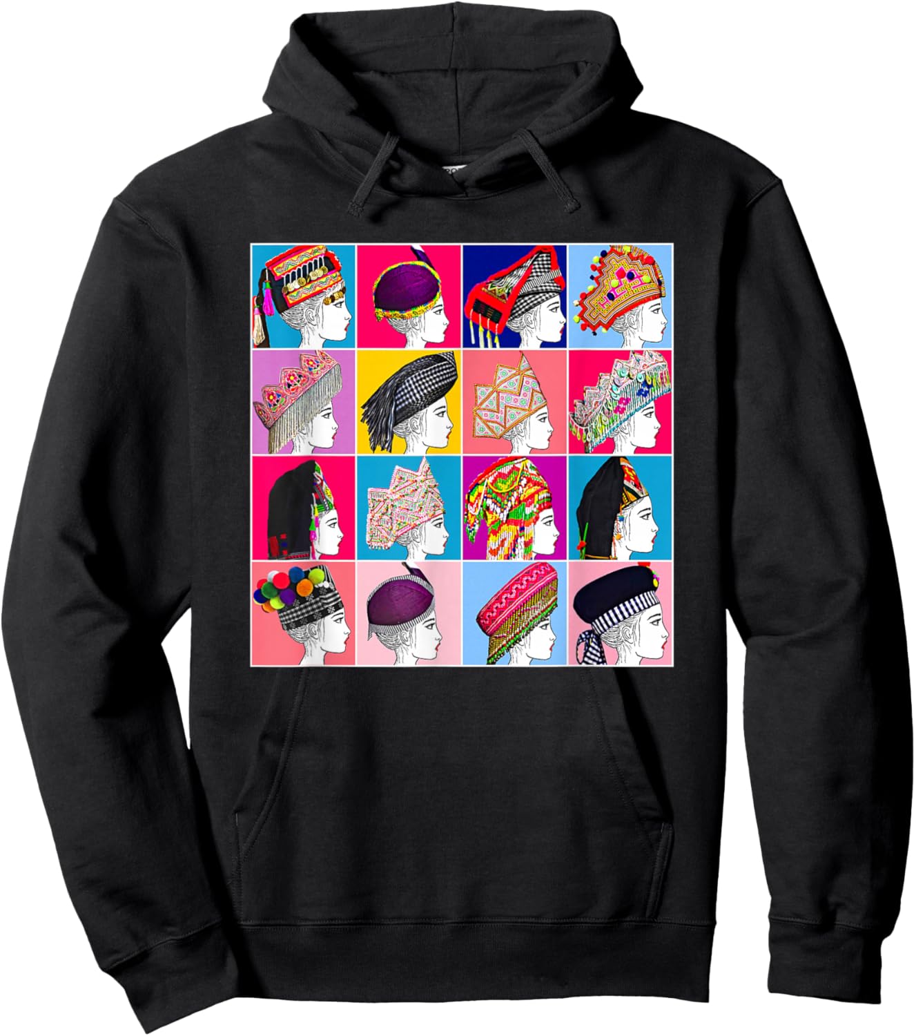 Hmong Shirt 12 Sisters 12 Hmong Women 12 Strong Hoodie - Hoodie | Black