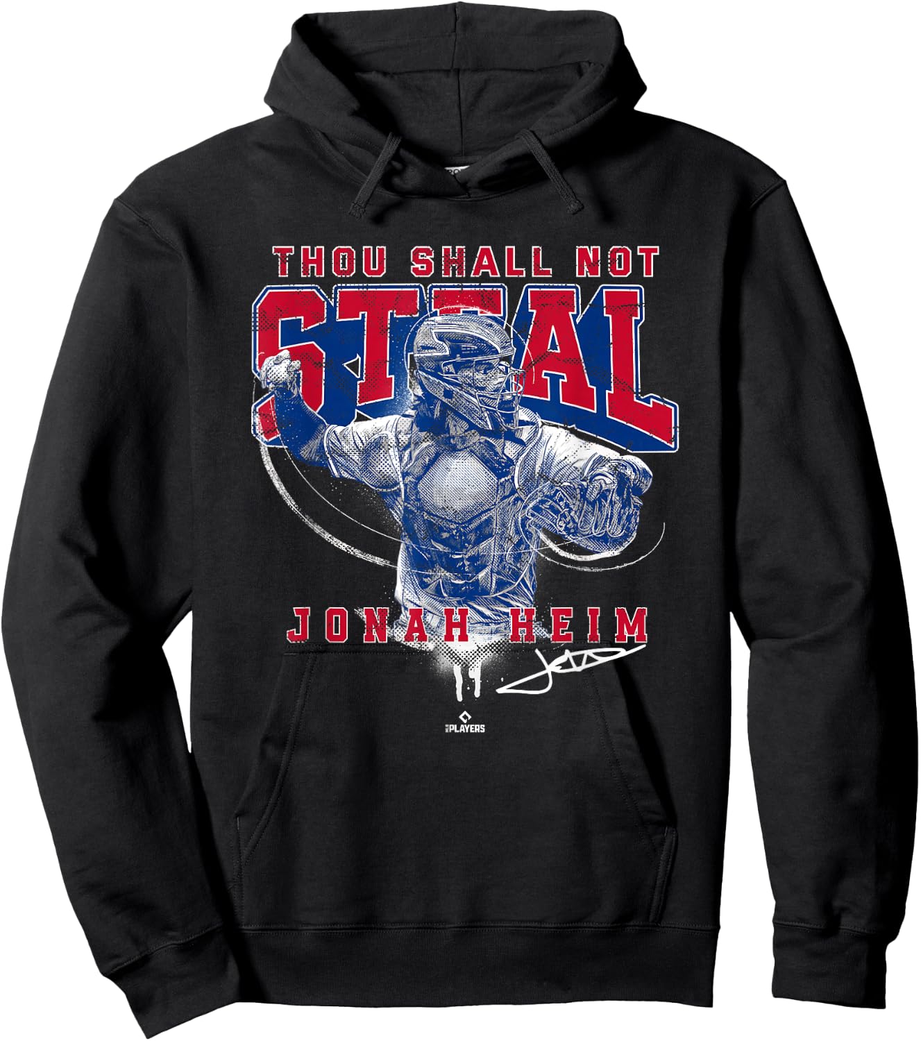 Thou Shall Not Steal Jonah Home Texas MLBPA Hoodie - Hoodie | Black