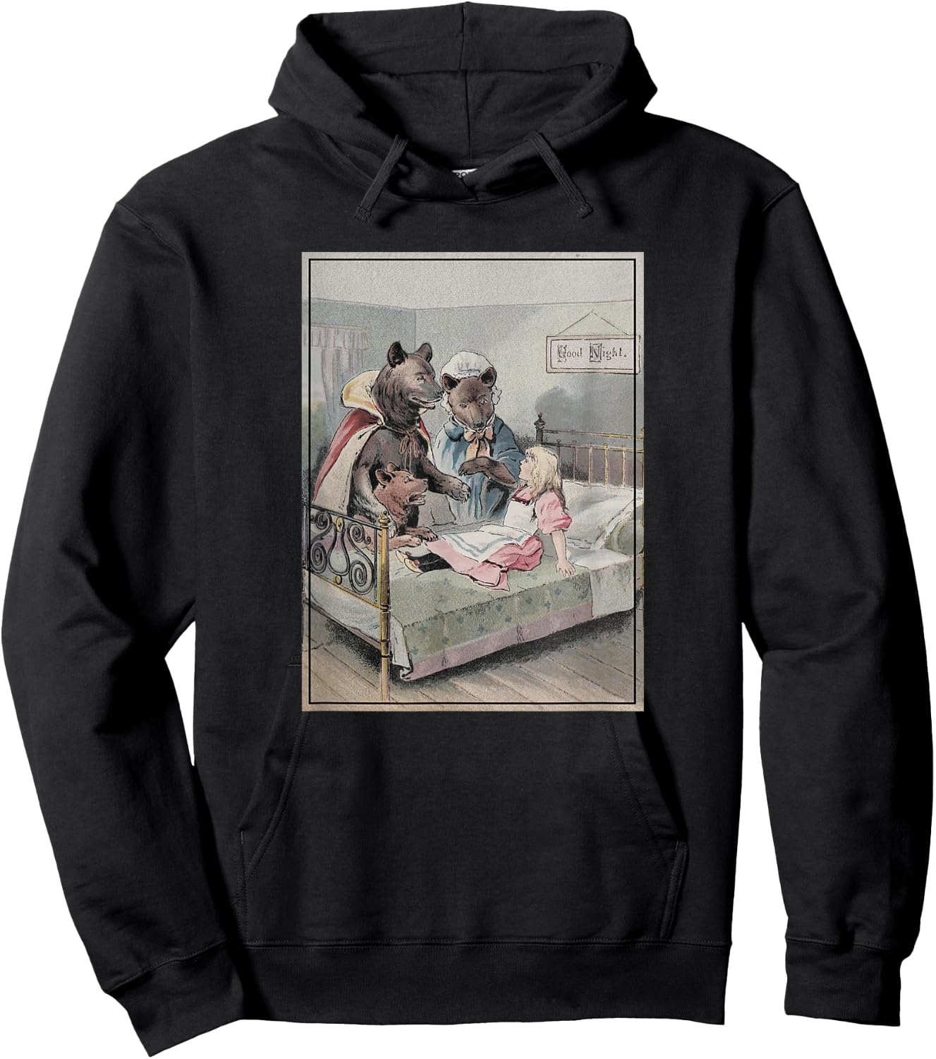 Goldilocks and The Three Bears Hoodie - Hoodie | Black