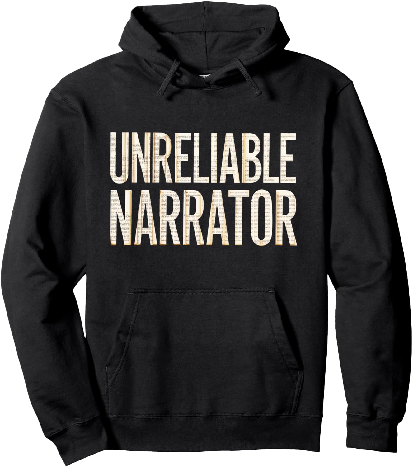 Unreliable Narrator Shirt Men Women Literary Lover Writer Hoodie - Hoodie | Black