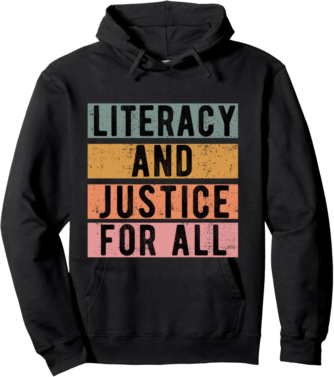 Literacy and Justice For All Read Banned Books Banning Books Hoodie - Hoodie | Black