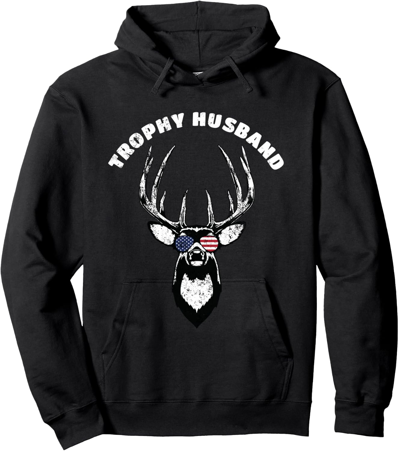 Trophy Husband Hunter Outdoor Adventure Lover Gift Dad Men Hoodie - Hoodie | Black