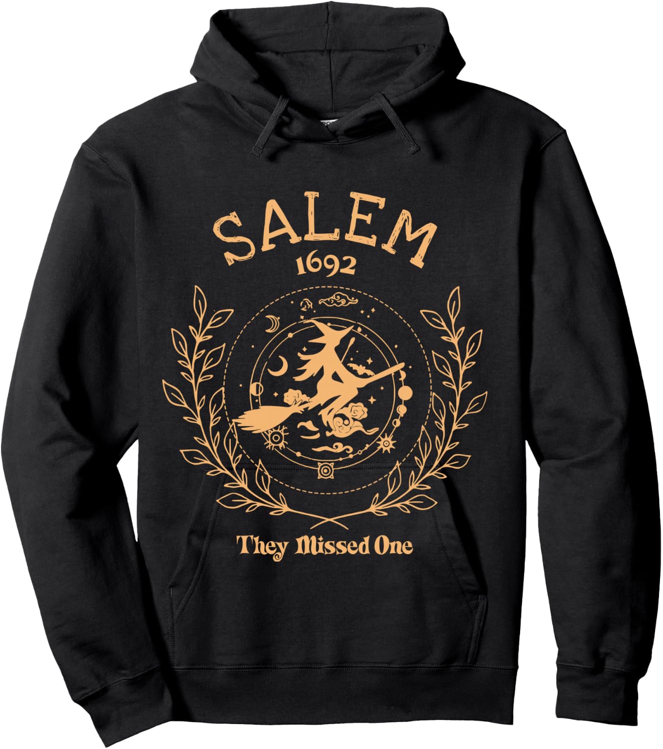 Salem 1692 They Missed One Halloween Spooky Season Witch Hoodie - Hoodie | Black