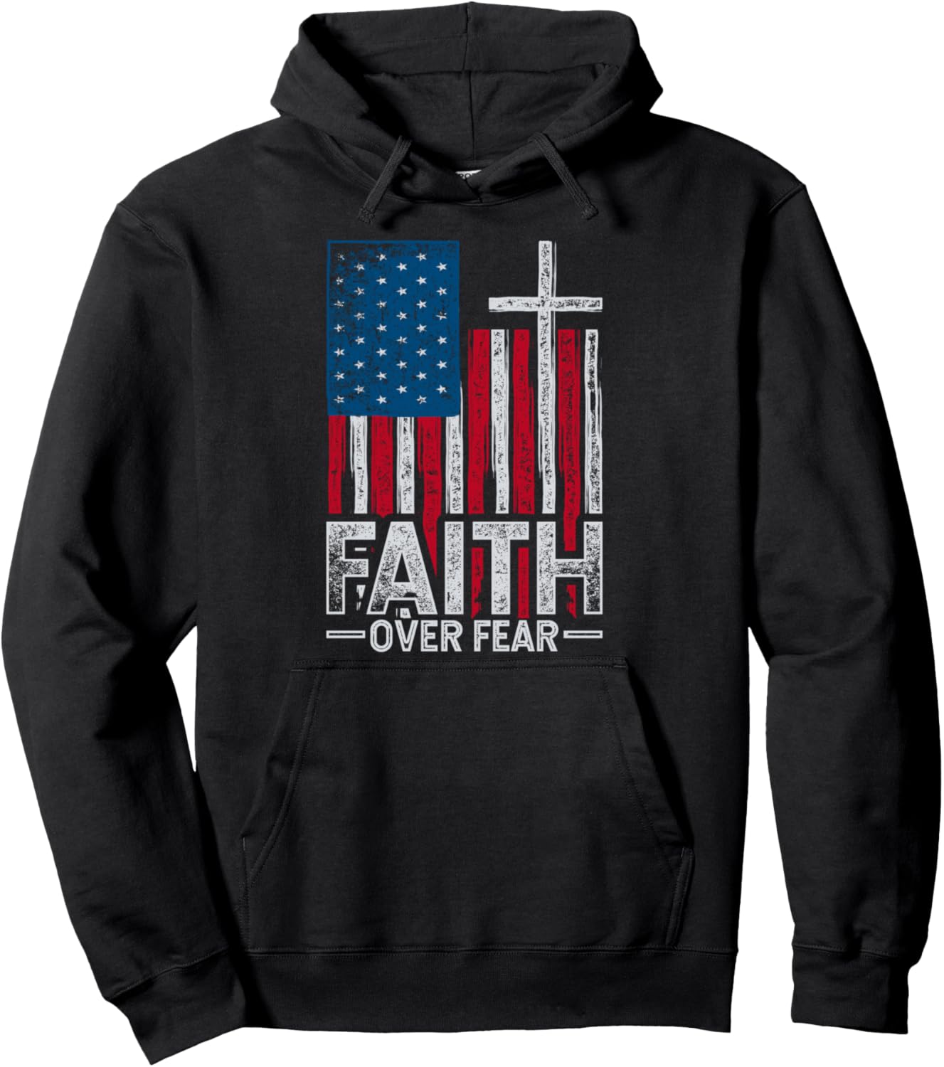 Holy Bible Christian American Patriotic Jesus Lord Prayer Hoodie - Hoodie | Black