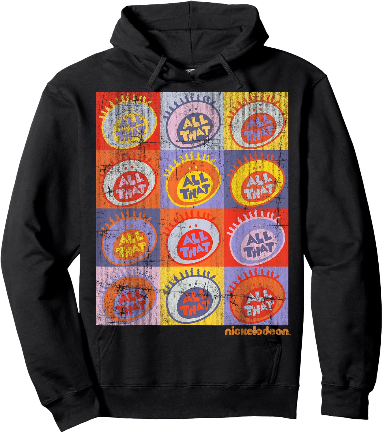All That Classic Vintage Logo Panels Hoodie - Hoodie | Black