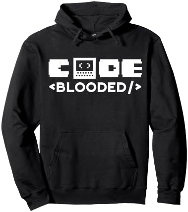 Code-Blooded Sayings Coding Coder Code Programmer Hoodie - Hoodie | Black