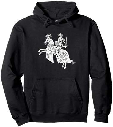 Retro Knight in Shining Armor Vintage Hero Hoodie - Hoodie | Black