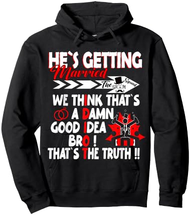 Stag Party Groom Crew Bachelor Party Hes getting Married Hoodie - Hoodie | Black