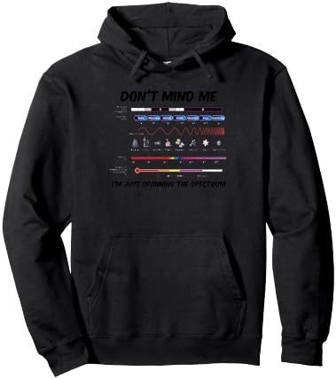 Don't Mind Me I'm Just Spanning The Spectrum Electromagnetic Hoodie - Hoodie | Black