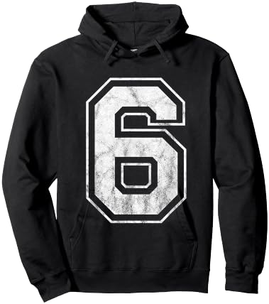 Number 6 Hoodie - Hoodie | Black