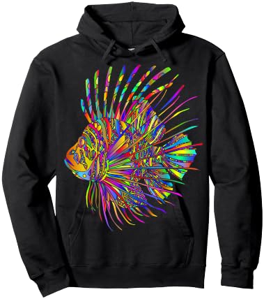 Colorful Lionfish Lion Fish Hoodie - Hoodie | Black