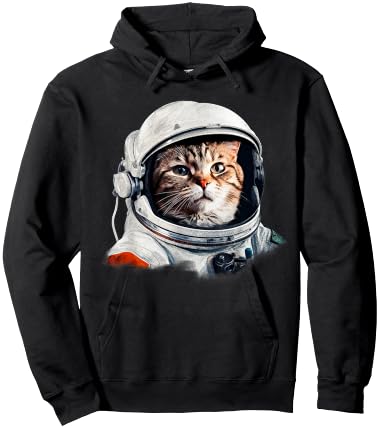 Funny Cat Astronaut Costume Space Cats Owner Hoodie - Hoodie | Black