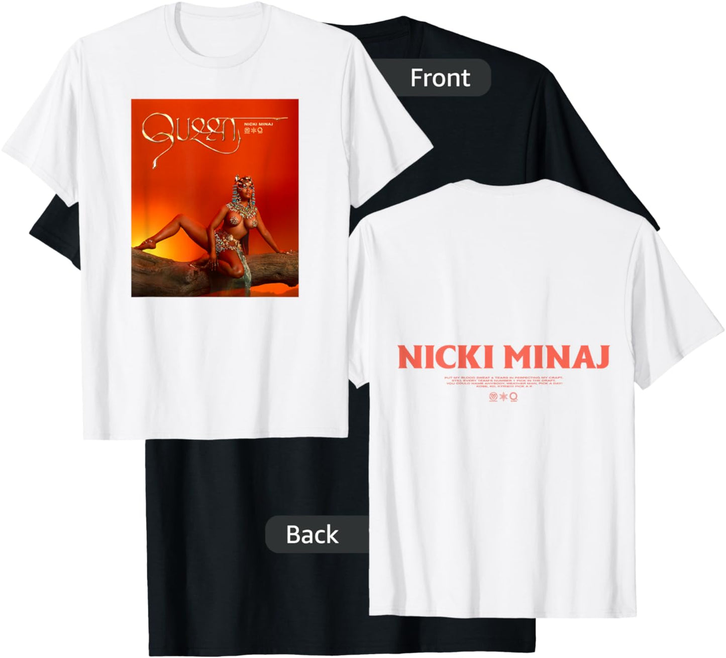 Nicki Minaj Queen Album T-Shirt - T-Shirt | Black