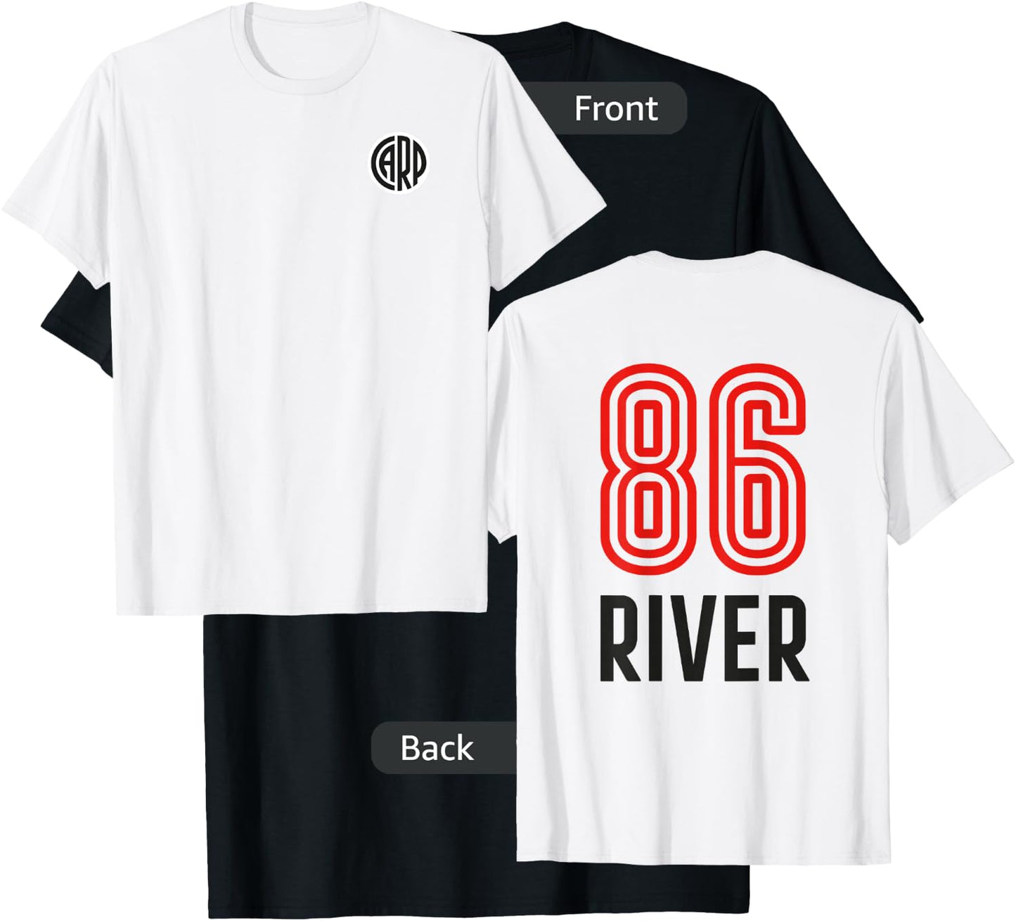 River Plate Argentina - Logo 86 River T-Shirt - T-Shirt | Black