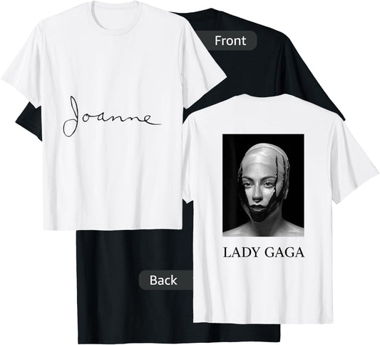 Lady Gaga Official Joanne Script T-Shirt - T-Shirt | Black