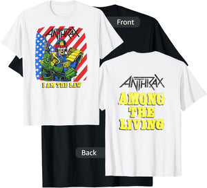 Anthrax - Among The Living 35th I Am The Law T-Shirt - T-Shirt | Black