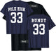 Polk High Football Jersey 33 Bundy - Front & Back T-Shirt - T-Shirt | Black