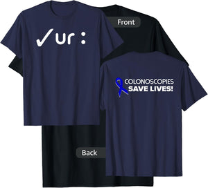 Marcie K - Colon Cancer Awareness Colonoscopies Check UR : T-Shirt - T-Shirt | Black