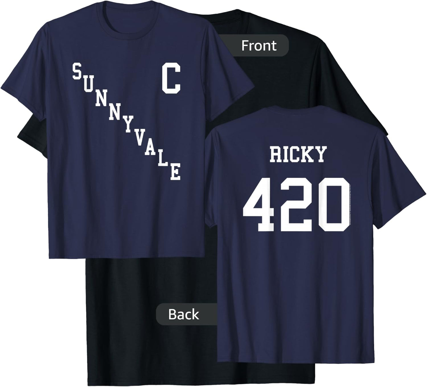 Trailer Park Boys Sunnyvale Hockey Jersey Front & Back T-Shirt - T-Shirt | Black