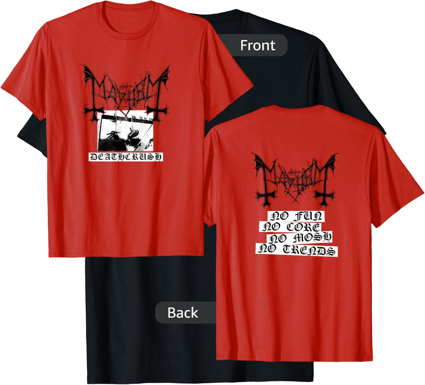 Mayhem - Official Merchandise - Deathcrush T-Shirt - T-Shirt | Black
