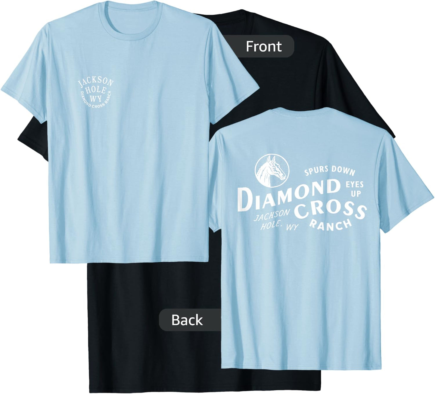 Jackson Hole 2018 Spurs Down, Eyes Up Classic T-Shirt - T-Shirt | Black