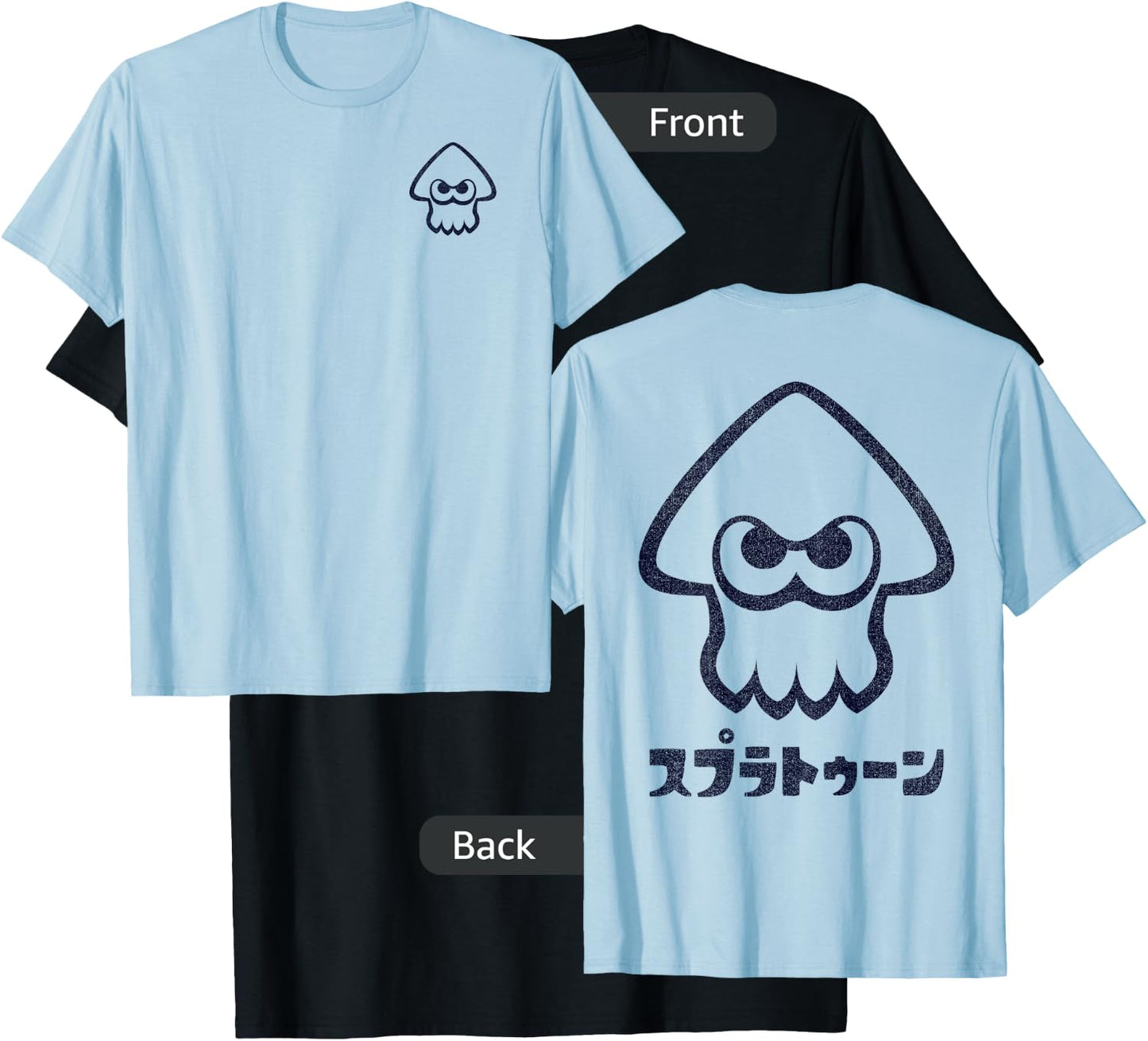 Nintendo Splatoon Squid Left Chest Graphic T-Shirt - T-Shirt | Black
