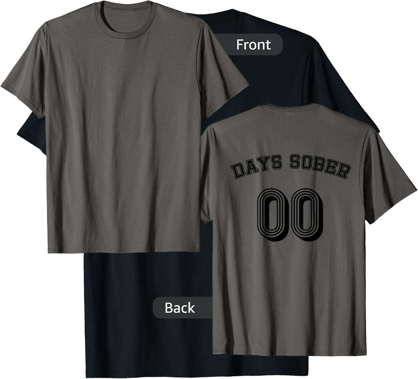 Zero Days Sober Funny Alcohol Lover Drinking Gift Jersey T-Shirt - T-Shirt | Black