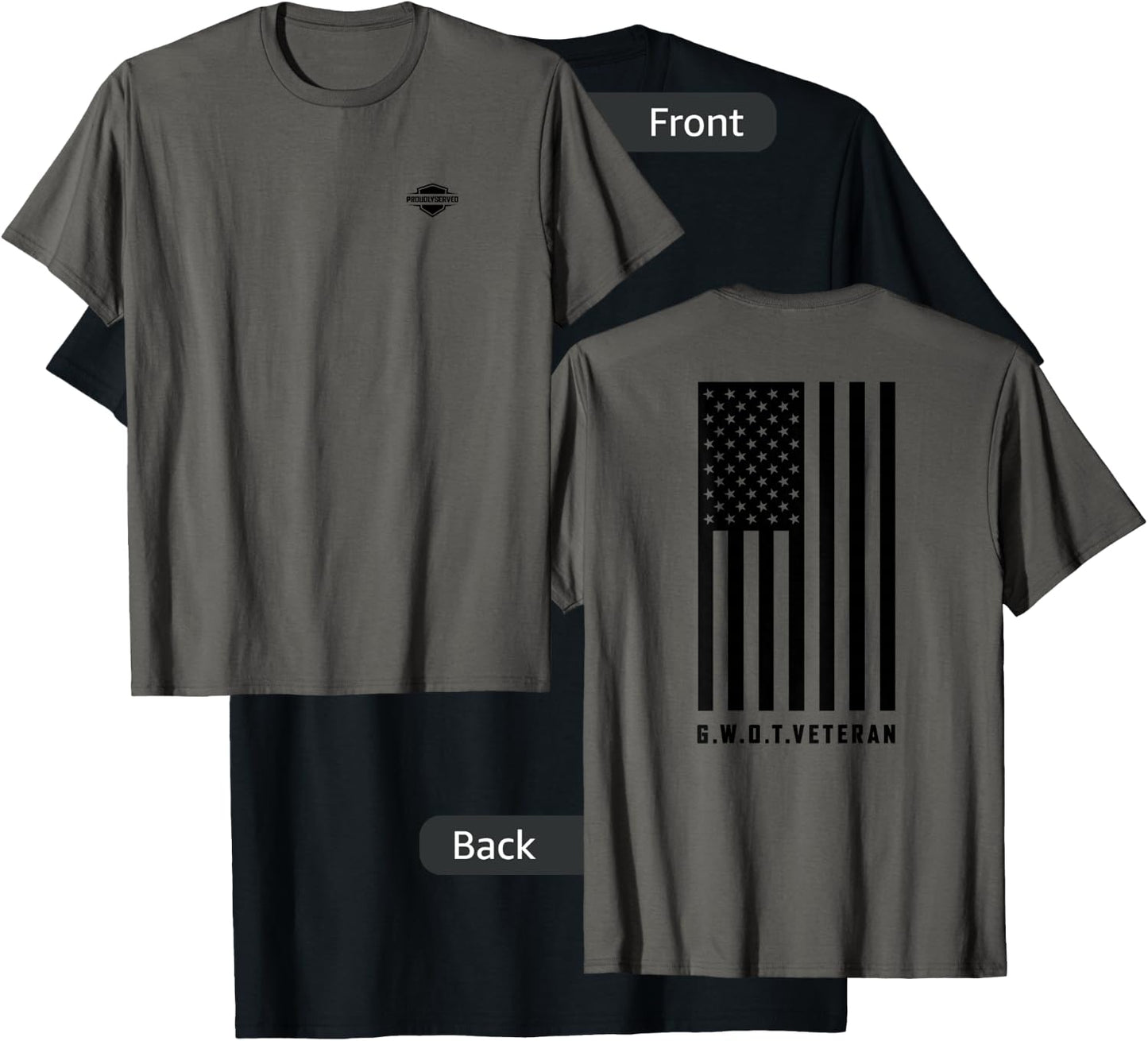 "Global War on Terror - G.W.O.T. Veteran" T-Shirt - T-Shirt | Black
