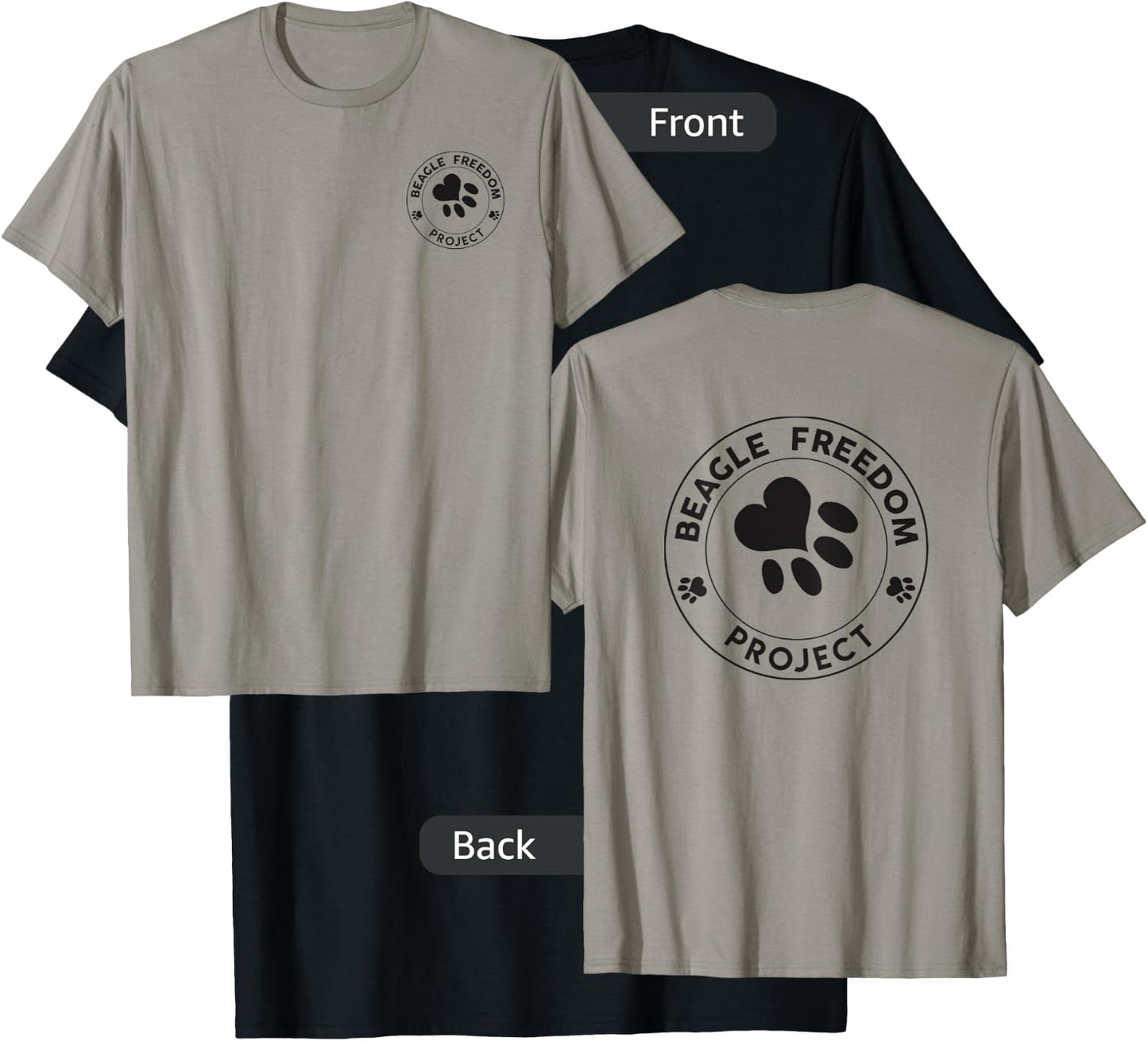 Beagle Freedom Project- Rescue Dogs- Free the beagles T-Shirt - T-Shirt | Black