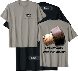 ABV Network Cork Pop Champ T-Shirt - T-Shirt | Black