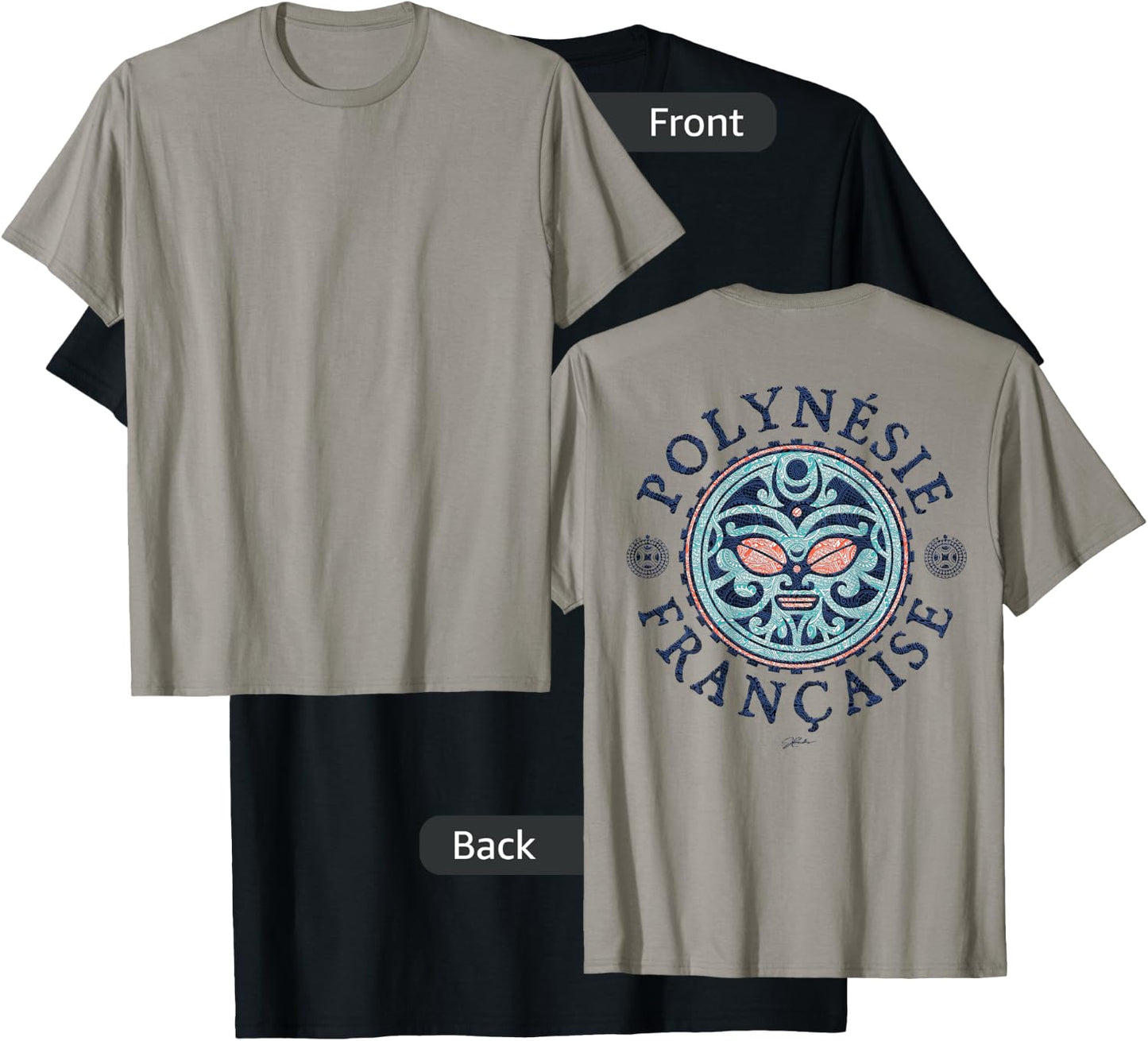 JCombs: French Polynesia, Polynesian Tattoo Art T-Shirt - T-Shirt | Black