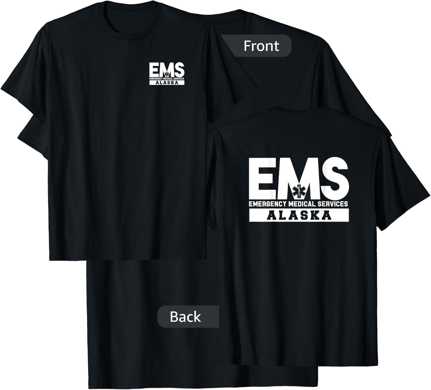 Alaska EMS Emergency Medical Services EMT Tech Duty T-Shirt - T-Shirt | Black